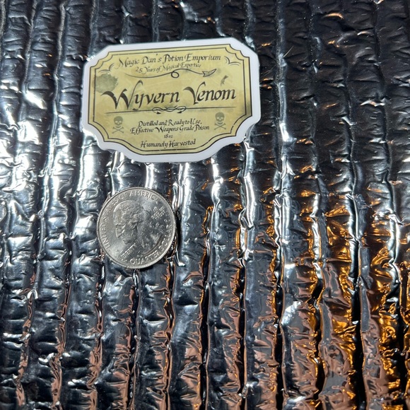 Wyvern Venom Witchy Sorceress Supreme Potion B0ttle Label Sticker Spells Occult - Picture 3 of 3
